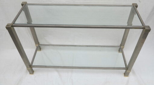 Console Pierre Vandel silvered and guilted Ends - Image 2