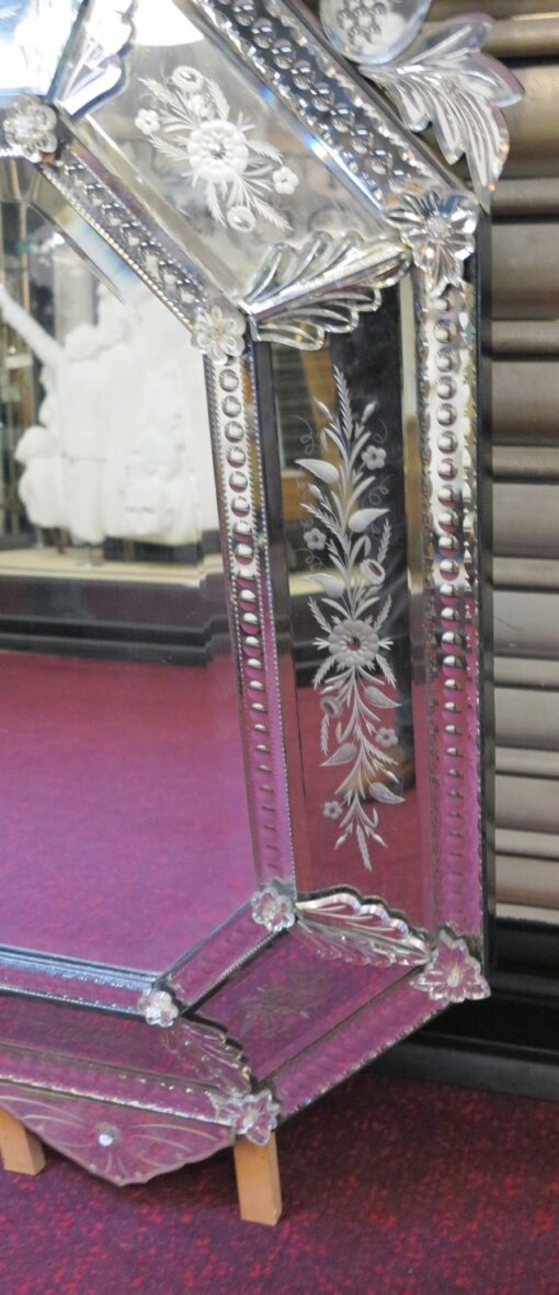 Venitien mirror with angels - Image 6