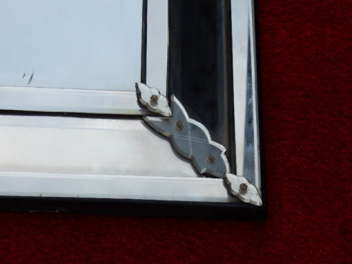1950' Miroir Venise à Parecloses Rectangulaire Très Sobre 137 X 90 cm – Image 5
