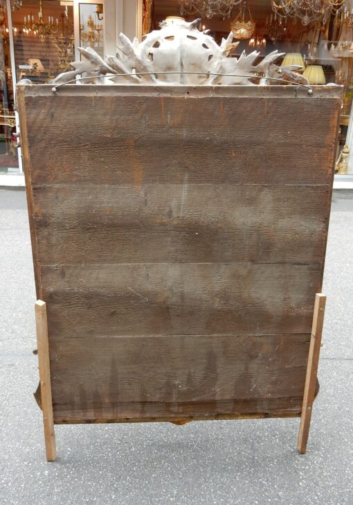 1880' Miroir Style Régence à Coquille Parecloses Doré à l'Or 125 x 94 cm(réservé) – Image 7