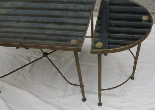 Tripartite table tans and aged mirror style Maison Bagués - Image 7