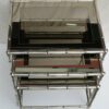 1950/70 Series of 3 Nesting tables chromed brass Model Bamboo Adnet Jacques top silvered frame