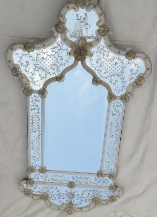 1950' Romantic mirror Murano 150 X 81  l Invitation - Image 2