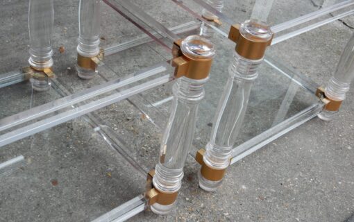 1970' Pair of Ends of Sofa in Lucite in The Style of Roméo - Image 7