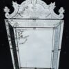 1950' Miroir vénitien à fronton style LXIV avec pilastres 160 X 92 cm – Image 2