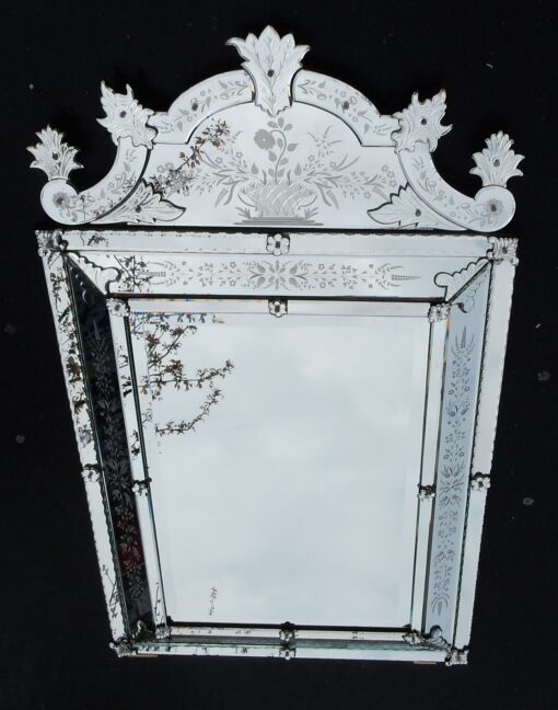 1950'  Venitien mirror with front wall style LXIV 160 X 92 cm - Image 2