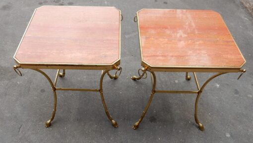 1970' Paire de Guéridons Octogonaux Jacques Charpentier