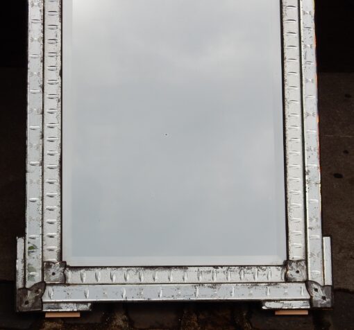 1900' Miroir Venise a Bulles Ovales et Fleurs 147 x 91 cm – Image 3