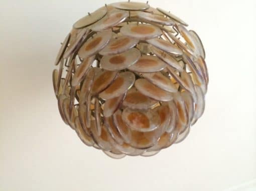 Murano bowl chandelier Style Vistosi 124 pieces - Image 3