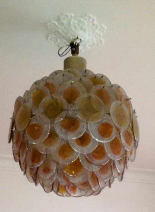 Murano bowl chandelier Style Vistosi 124 pieces
