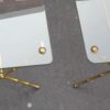 1950/70 Paire de Tables Basses en Bronze Doré Maison Baguès, Modèle bambou, Entretoise, Plateau Verre Vissé – Image 3