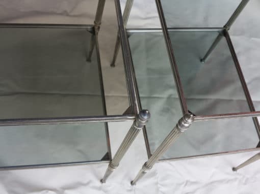 Pair of ends of sofas sunbathes silvered style maison Bagués - Image 5