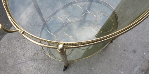 Bar rolling sideboard style Maison Bagués70 in golden metal - Image 6