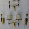 2 Pairs d apply style Jacques Adnet