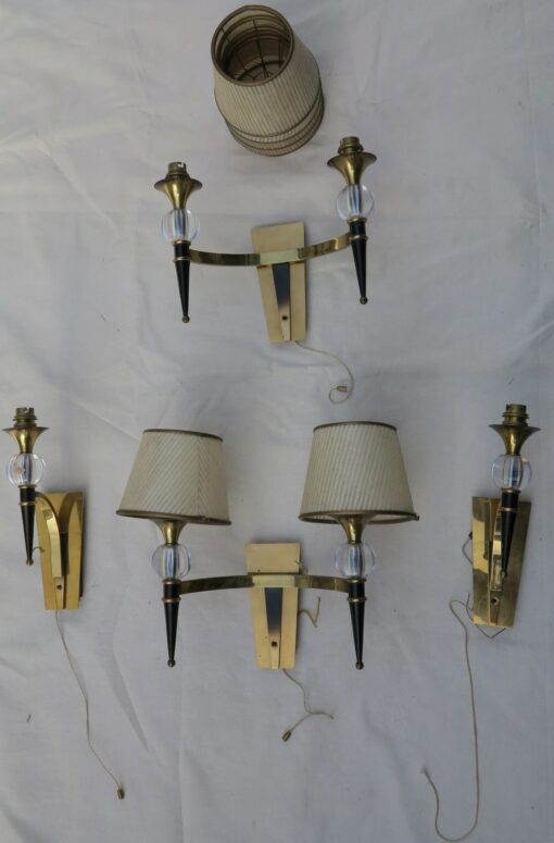 2 Pairs d apply style Jacques Adnet