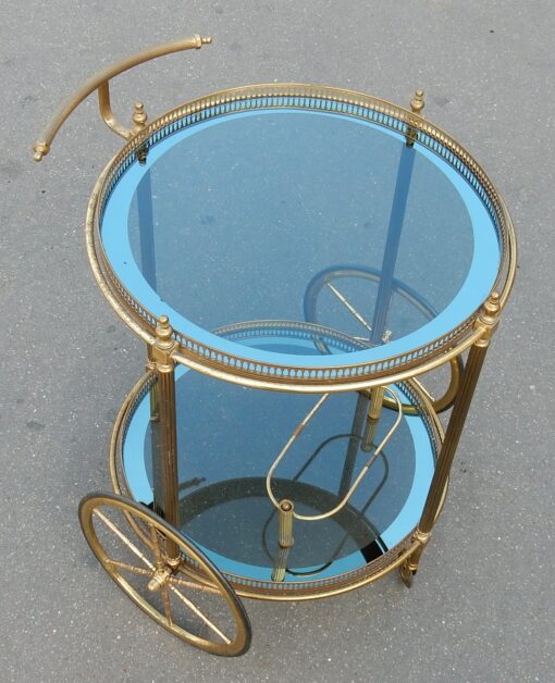 1950/70' Bar Roulant Rond à roulettes