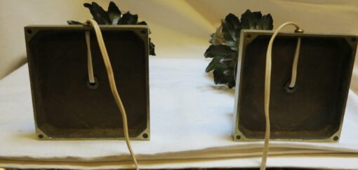 1950/70 Pair of lamps pineapple in bronze in the style of Charles - Image 7
