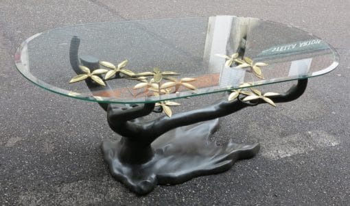 1950/70 Coffee Table in the Bonsai on Golden Bronze Sand Dune and Skated Daro or Duval Brasseur
