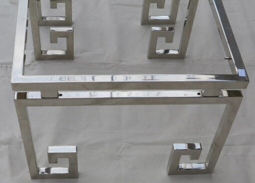 Pair ends of sofas style design in chrom metal - Image 2