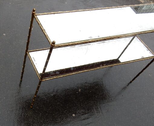 1970 Console or Shelf in Bronze Maison Charles 114 X 31 cm - Image 3