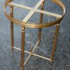 1950/70' Gueridon Laiton Galerie Ajourée Style Maison Bagués Plateau Onyx – Image 6