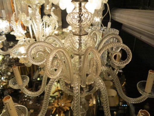 1900/20' Lustre Cristal 8 Bras et 8 Crosses – Image 8