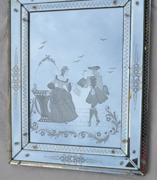 1950/70' Miroir Vénitien Romantique – Image 2