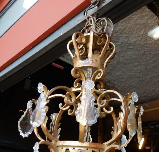 1950'  Medieval Chandelier in the Style of Maison Jansen - Image 5