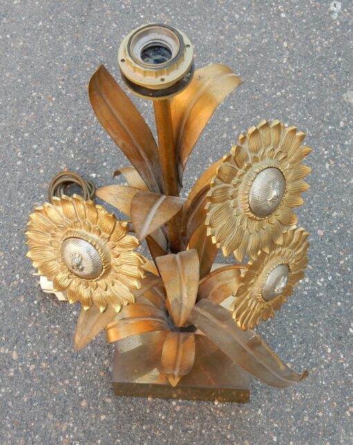 1970' Lampe aux Tournesols Style Maison Jansen – Image 7