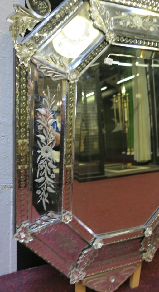 Venitien mirror with angels - Image 5