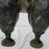 Pair of cassolettes N3 marbles green and snakes in bronze - Image 4