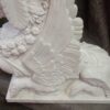 1950 'Pair of Statuary White Marble Sphinxes - Image 4