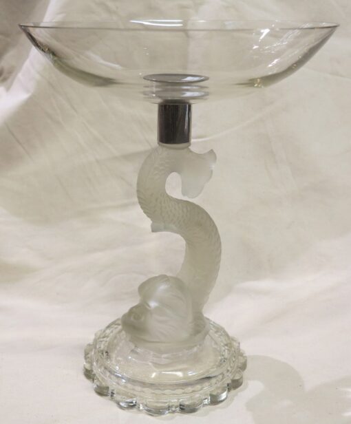 Pair Crystal cup of Baccarat to the Delphin - Image 3