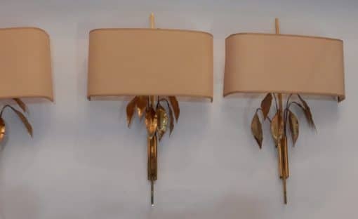 1970 ' 4 Wall Lamp  Maison Charles to the Foliages of Laurel - Image 3