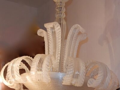 1950/70 Chandelier Barovier y Toso Jet of Water Murano