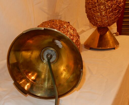 1970' Paire de Lampes Ananas – Image 3