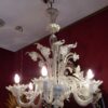 1950' Chandelier  Murano Cristal  with 6 Lights Arms Cupolas Rising Board - Image 5