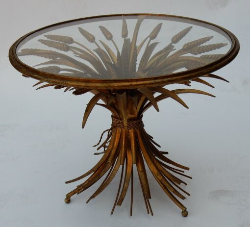 1970' Table Gerbe de Blé avec Ceinture Style Coco Chanel