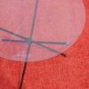 1950/70's Jacques Adnet Brass Tripod  Folding Pedestal or Travel Table With Glass Tray - Image 5