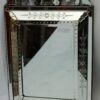1950's Venetian Mirror With a Floral Decor and with Bubbles - Image 2