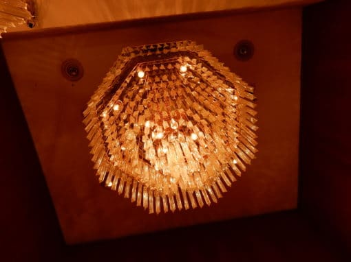 1970 'Chandelier Ceiling Lamp Murano Venini 1m20 Diameter - Image 6