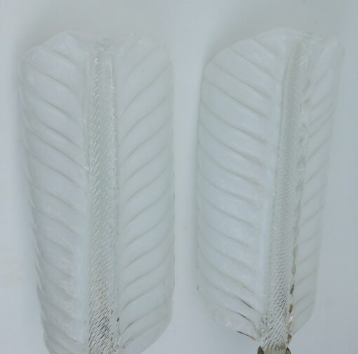 1970 ' Pair of Wall Lamp Crystal of BAROVIER i TOSO of Murano 41 x 14 cm - Image 7