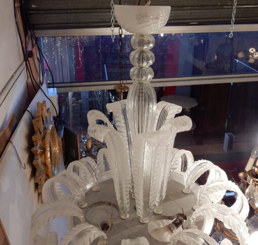 1950/70 Chandelier Barovier y Toso Jet of Water Murano - Image 3