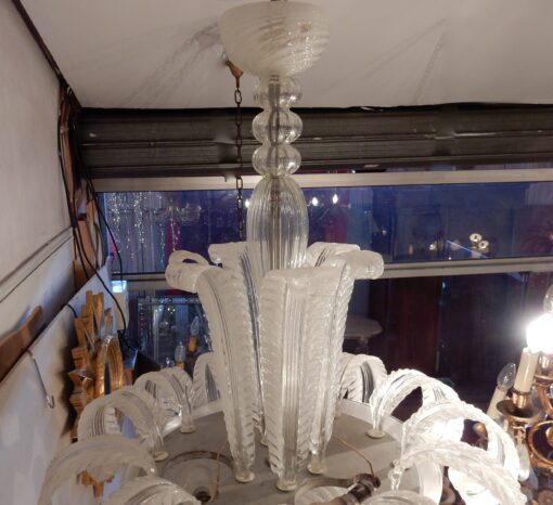 1950/70 Chandelier Barovier y Toso Jet of Water Murano - Image 7