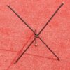 1950/70's Jacques Adnet Brass Tripod  Folding Pedestal or Travel Table With Glass Tray - Image 3
