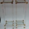 1970' Pair of Hight Stool in Lucite Signed Pierre Vandel Paris - Image 2