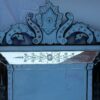 1950's Venetian Mirror With a Floral Decor and with Bubbles - Image 5