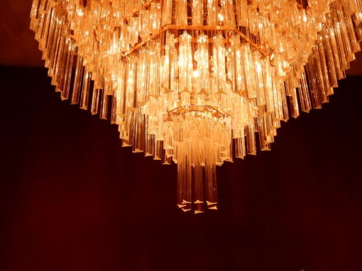 1970 'Chandelier Ceiling Lamp Murano Venini 1m20 Diameter - Image 8