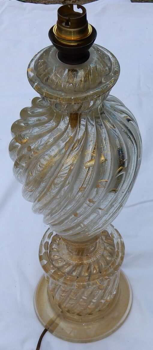 1950/70  Pair of Lamps in Murano Glass With Gold Inside - Image 2