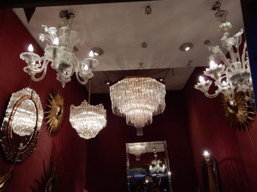 1970 'Chandelier Ceiling Lamp Murano Venini 1m20 Diameter - Image 2